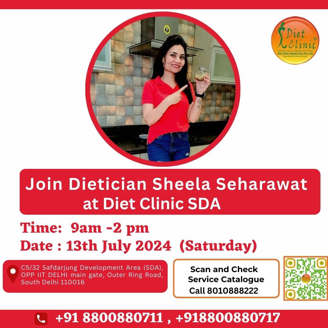 Join Dietician Sheela Seharawat at Diet Clinic® SDA